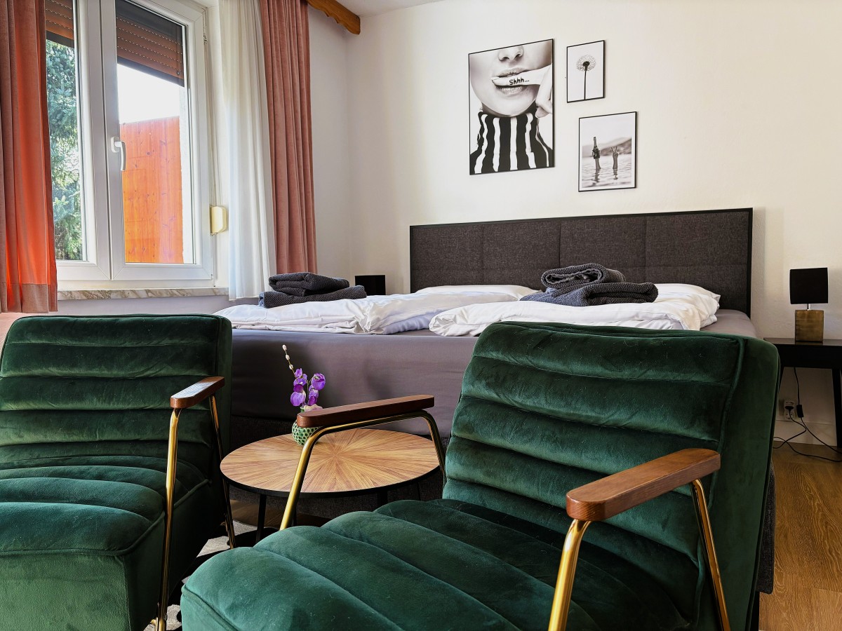 Afbeelding van Luxe 2-persoons kamer met balkon en zicht op tuin