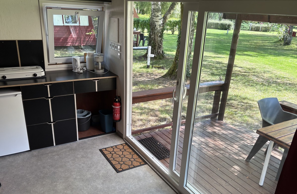 Afbeelding van 4 persoons natuurhuisje.