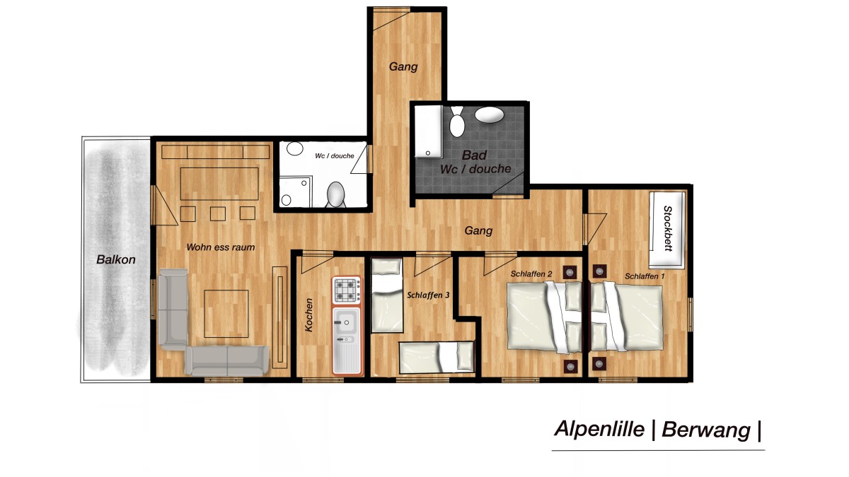 Afbeelding van Alpenlillie 5-Zimmerwohnung 2-8 Personen 95m2