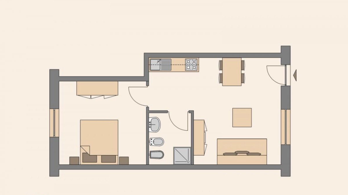 Afbeelding van Tweekamerappartement