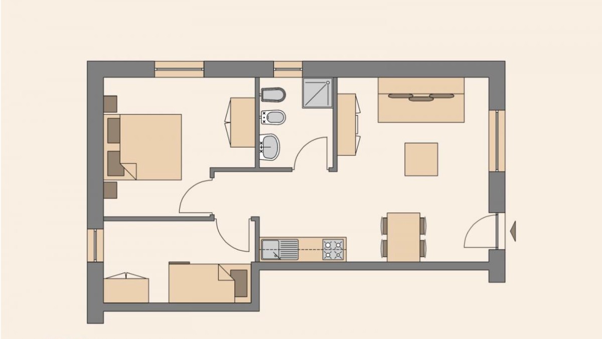 Afbeelding van Driekamerappartement