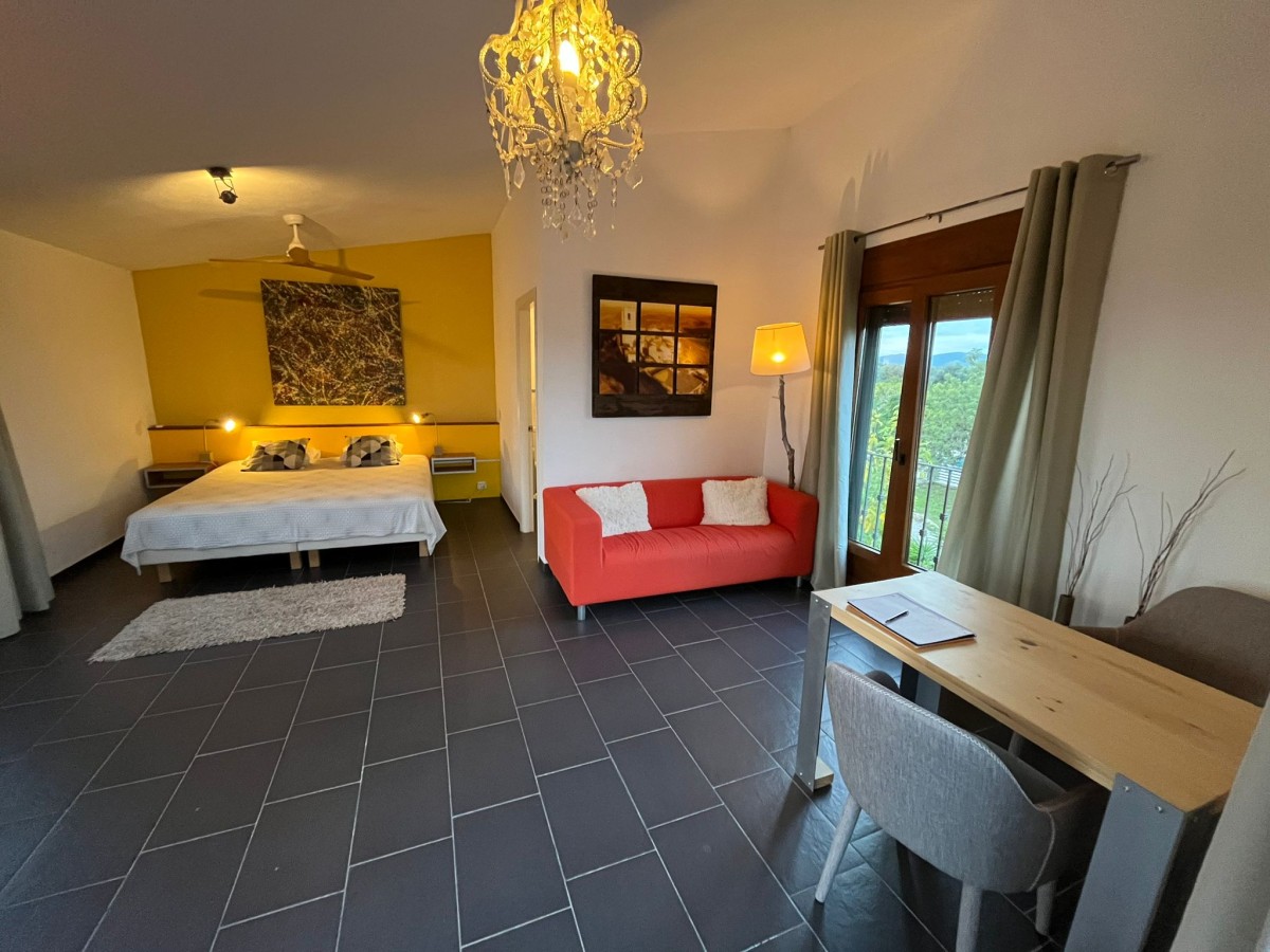 Afbeelding van 4) Gezellige kamer met bank en terras