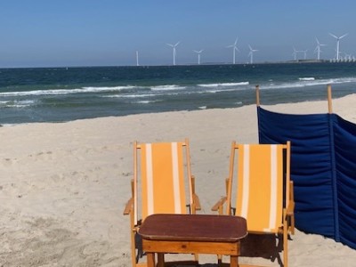 Strandcabine op het Banjaardstrand