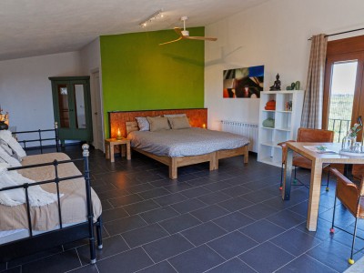 Riante kamer (40 m2) met bad, terras en zeezicht