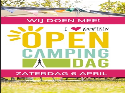 6 april is het Open Camping Dag!
