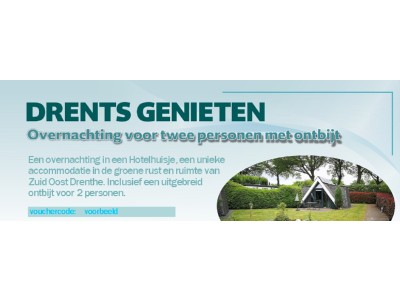 Nieuw:  De DRENTS GENIETEN CADEAUBON