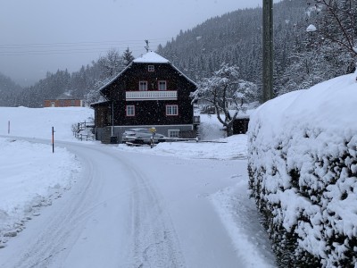Super veel sneeuw bij Haus Paulanic!!!