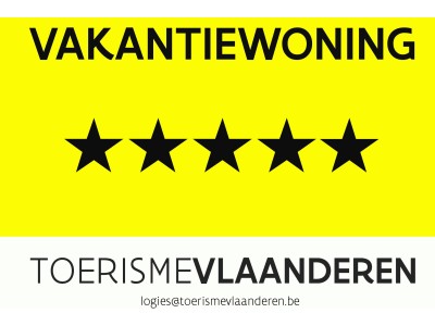 5 sterren door Toerisme Vlaanderen