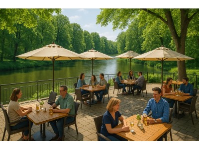Schönste Terrassen am Wasser