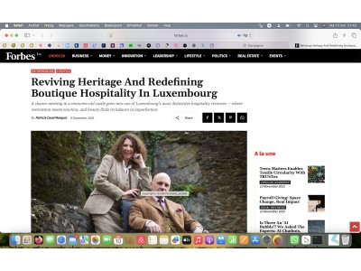 MyQ in Forbes: reviving heritage and redefining boutique hospitality in Luxembourg