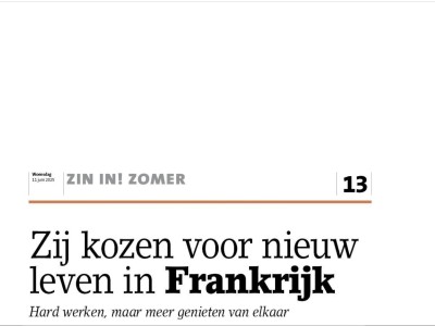 In de krant